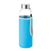 Butelka szklana 500 ml w neoprenowym etui UTAH GLASS Turkusowy