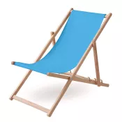 Leżak plażowy drewniany składany HONOPU Turkusowy