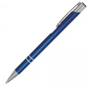 ciemny niebieski - Długopis metalowy Cosmo Slim