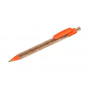 pomarańczowy - Długopis z naturalnego korka KORTE