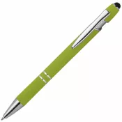 jasnozielony - Długopis plastikowy touch pen