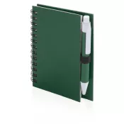 zielony - Notatnik ok. A7 z długopisem