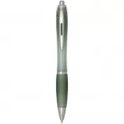 Zielony melanż - Nash długopis kulkowy z tworzyw sztucznych pochodzących z recyklingu z certyfikatem RCS, z kolorowym korpusem i uchwytem (cza