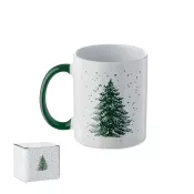 Kubek ceramiczny świąteczny 300 ml FESTIMUG Zielony