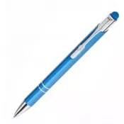 niebieski - Długopis metalowy Cosmo touch pen