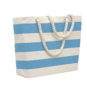 Torba plażowa bawełniana 220 g/m² HEAVEN STRIPE Baby Blue