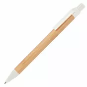 biały - Długopis bambusowy Halle