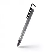 szary - Długopis, touch pen, stojak na telefon | Erran
