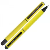 żółty - Zestaw piśmienny długopis i pióro kulkowe touch pen soft touch CELEBRATION Pierre Cardin