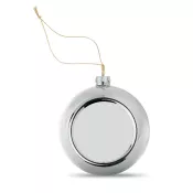 Bombka z płytką do sublimacji 6 cm HAPPY BALL Srebrny