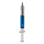 niebieski - Długopis w formie strzykawki INJECTION