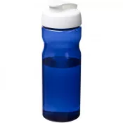Biały-Niebieski - Bidon H2O Eco o pojemności 650 ml z wieczkiem zaciskowym