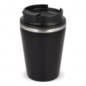 czarny - Kubek termiczny z ceramiczną powłoką InSideOut T-cup 280ml