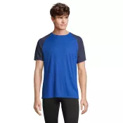 Koszulka sportowa unisex z recyklingu Sol's VORTEX French Navy/Royal Blue