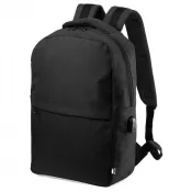 czarny - Plecak na laptopa 15" RPET