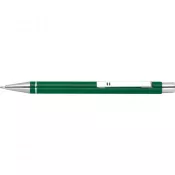 zielony - Metalowy długopis Almeira