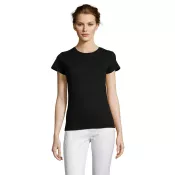 Koszulka damska dopasowana 150 g/m² Sol's MISS Deep Black