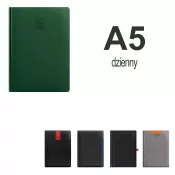 Kalendarz książkowy A5 DZIENNY z registrami