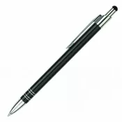 czarny - Długopis reklamowy metalowy BOND Touch Pen