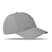 Czapka z daszkiem bawełniana 160 g/m² BASIE APOLLO Szary