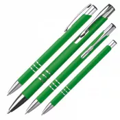 zielony - Długopis metalowy soft touch NEW JERSEY