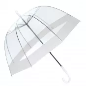 biały - Reklamowy parasol przezroczysty HONEYMOON