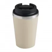 beżowy - Kubek podróżny 350 ml TAKE & GO dwuścienny