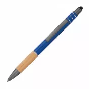 niebieski - Długopis antystresowy z touch penem