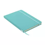 Notes A5 w okładce z RPET 80 kartek w linię NOTE RPET Turkusowy