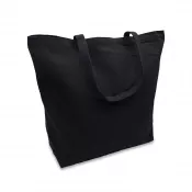 czarny - Torba z bawełny 340g/m2 Kinia