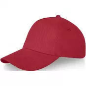 Czerwony - 5-panelowa czapka Doyle