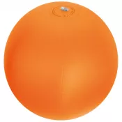 pomarańczowy - Dmuchana piłka plażowa jednokolorowa średnica 26 cm
