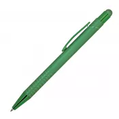 zielony - Długopis aluminiowy z touch-pen ANGELO grawer w kolorze długopisu