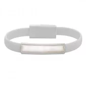 biały - Bransoletka USB Bracelet