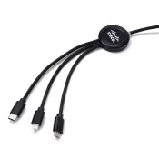 Kabel 3w1 z podświetlanym logo długi 120 cm, W201TG