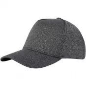 Ciemnografitowy - Manu 5-panelowa elastyczna czapka z daszkiem