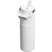 Frosted white - Butelka na wodę Stanley IceFlow™ 2.0 o pojemności 700 ml ze słomką