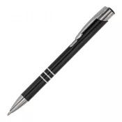 czarny - Długopis aluminiowy Lind