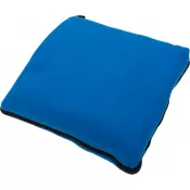 niebieski - Koc z polaru/poduszka 2w1 RADCLIFF