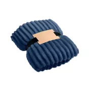 Koc polarowy RPET w paski 130x170 cm 450 g/m² NIEVE