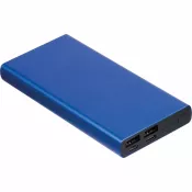 niebieski - Power bank 10000 mAh z aluminium z recyklingu GIORGIA