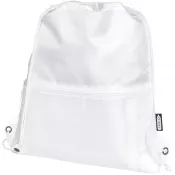 Biały - Adventure termoizolowana torba ściągana sznurkiem o pojemności 9 l z materiału z recyklingu z certyfikatem GRS