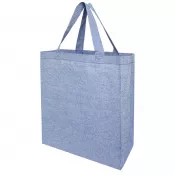 Niebieski melanż - Torba na zakupy Pheebs z materiału z recyklingu o gramaturze 150 g/m²