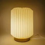 naturalny-t - Coollux składana papierowa lampa LED Aurora na drewnianej podstawie, 22 cm