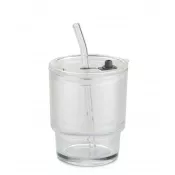 Kubek szklany z rurką NOA 350 ml