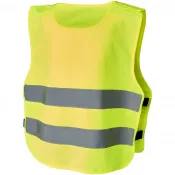 Neonowy żółty - Kamizelka bezpieczeństwa Odile z zapięciem na rzepy dla dzieci w wieku 3-6 lat