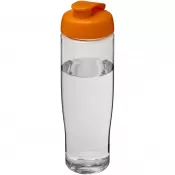 Pomarańczowy-Przezroczysty - Bidon H2O Tempo® o pojemności 700 ml z wieczkiem zaciskowym