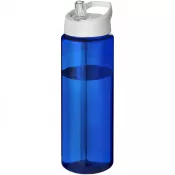 Biały-Niebieski - Bidon H2O Vibe o pojemności 850 ml z wieczkiem z dzióbkiem
