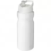 Biały - Bidon H2O Base® o pojemności 650 ml z wieczkiem z słomką
