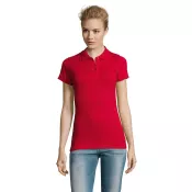 Polo damskie piqué 180 g/m² Sol's PERFECT WOMEN Czerwony